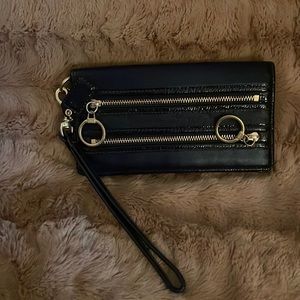 Coach wristlet navy 11” like new